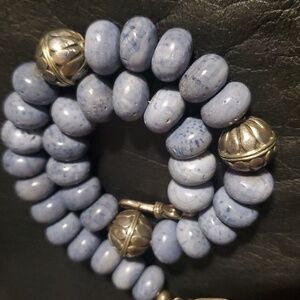 Chunky Coral Necklace Sterling Silver 18" Vintage